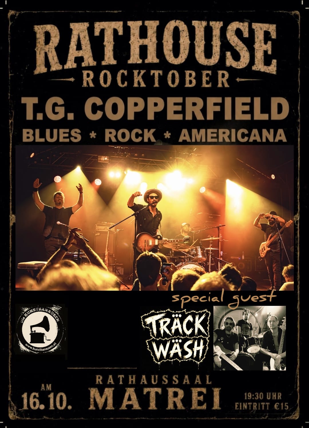 T.G. Copperfield & Träckwäsh - Rathouse Rocktober, 16. Oktober 2026