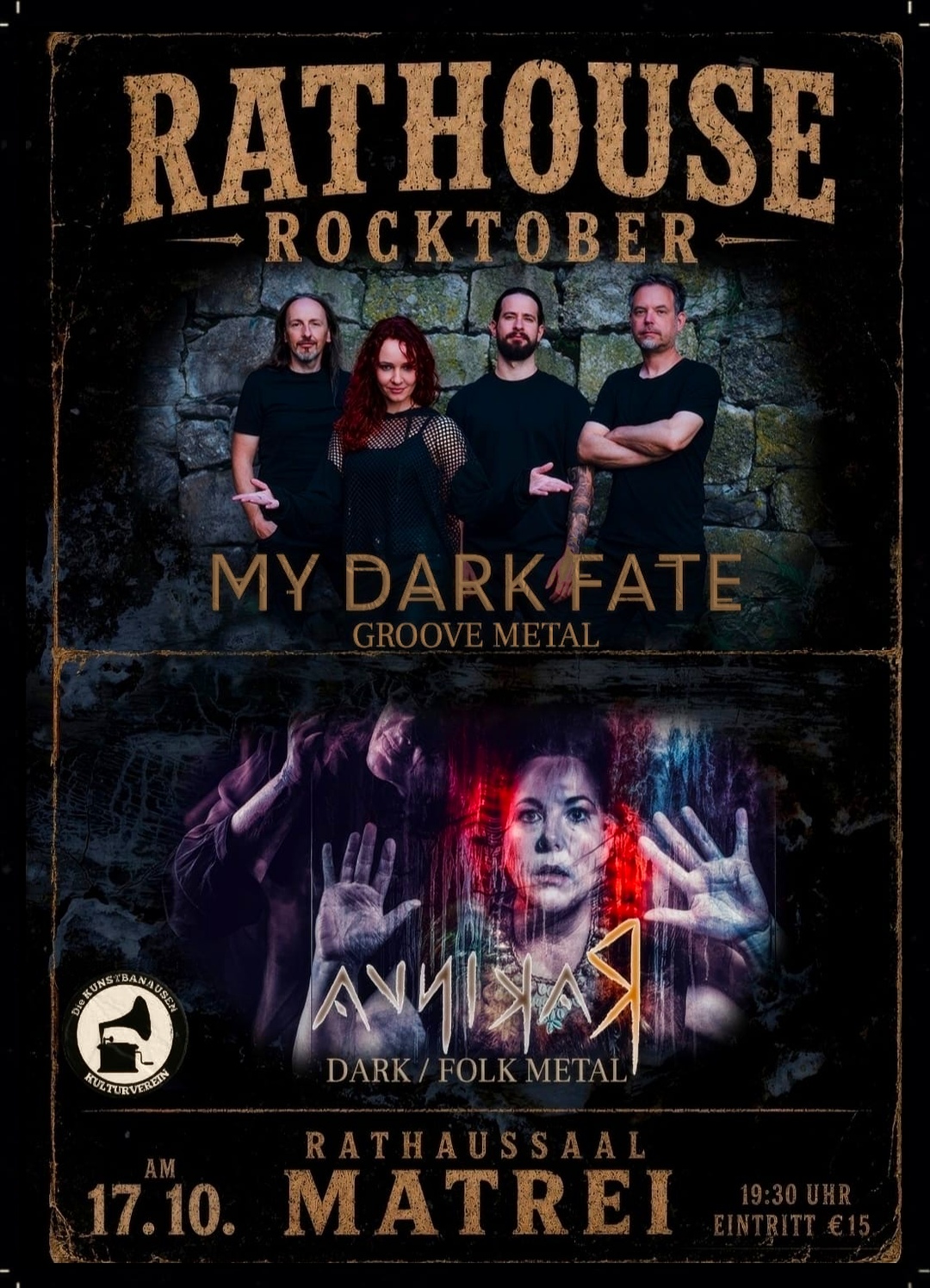 My Dark Fate & Rakinua - Rathouse Rocktober, 17. Oktober 2026