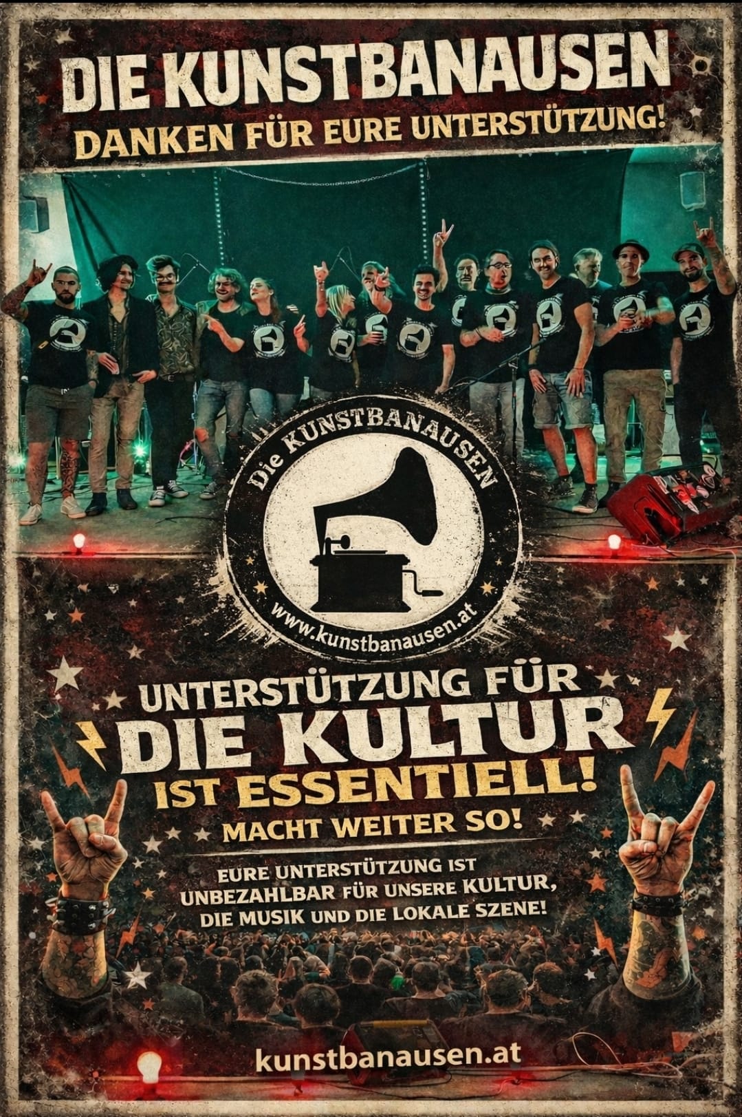 Supporter Flyer Kunstbanausen